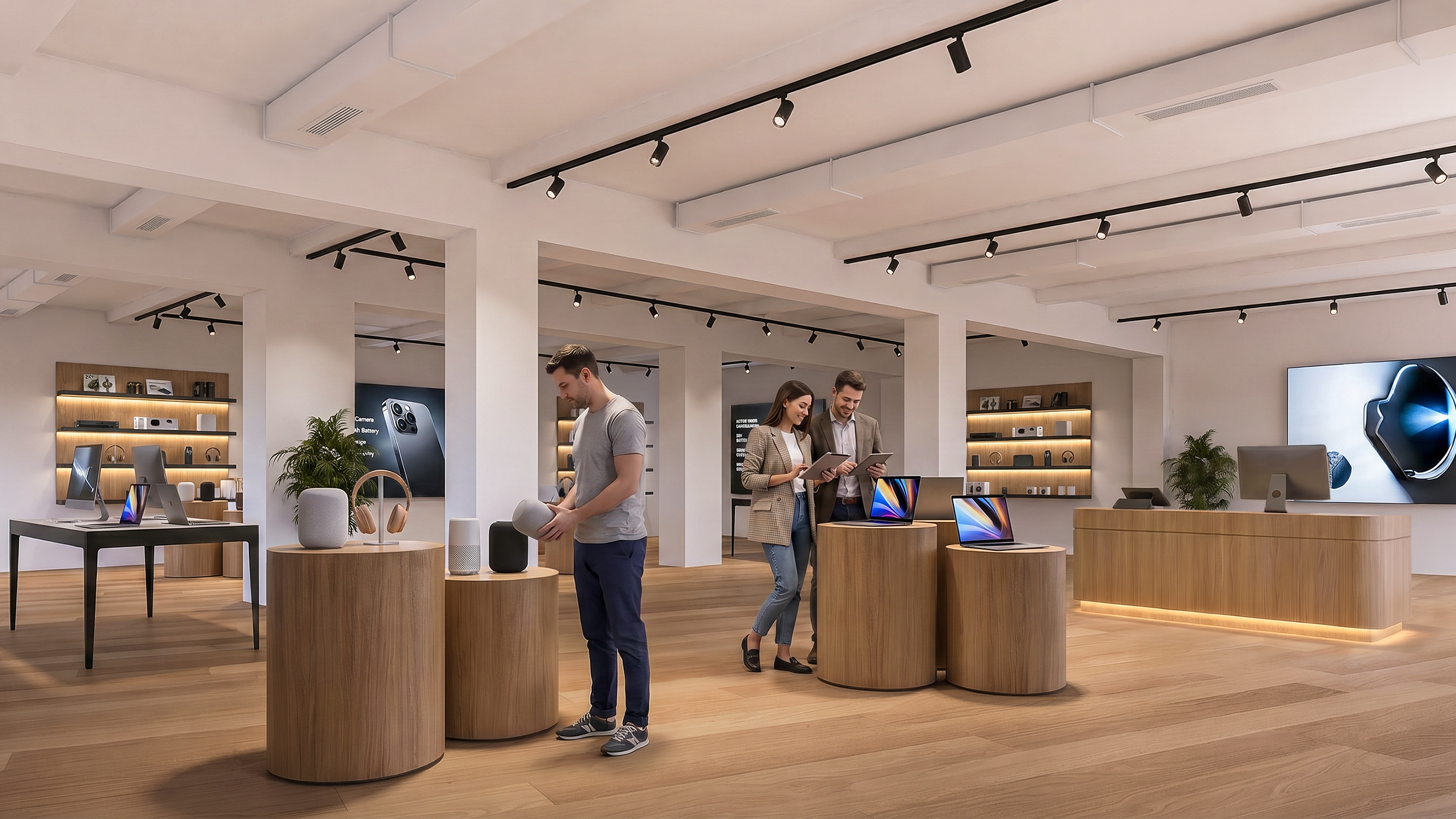 vue 3D commerces