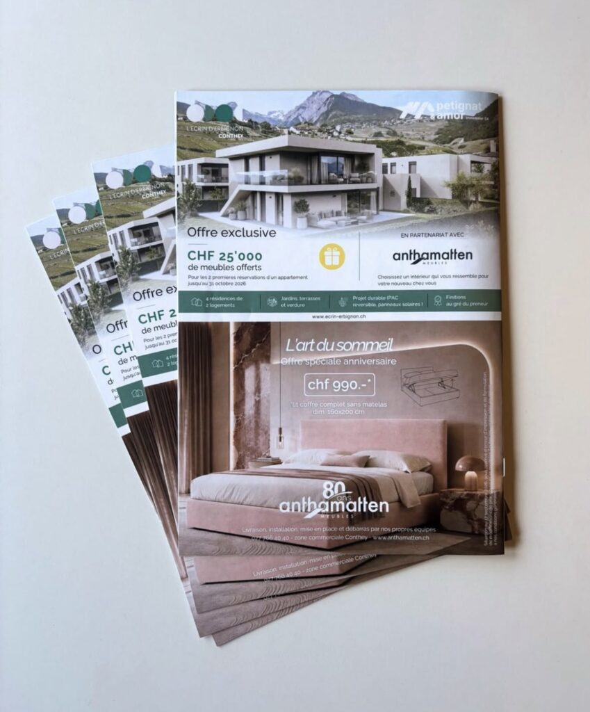 brochure pour vente et location immobilier 